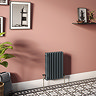 Chatsworth Traditional Satin Nickel & Black Thermostatic Radiator Valve - Energy Saving