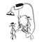 Chatsworth Traditional Shower Handset – Matt Black & Chrome
