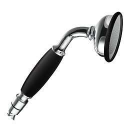 Chatsworth Traditional Shower Handset – Matt Black & Chrome