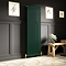 Chatsworth Traditional Thermostatic Angled Radiator Valve and Pipe Set Brushed Brass