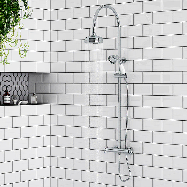 Chatsworth Traditional Thermostatic Shower - Chrome