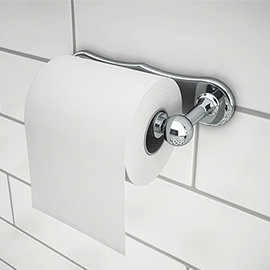 Chatsworth Traditional Toilet Roll Holder Chrome Medium Image