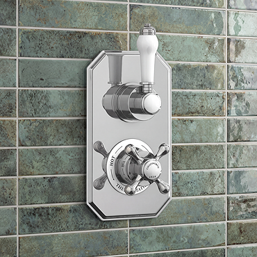 Chatsworth 1928 Traditional Twin Concealed Shower Valve Profile Large Image