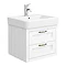 Chatsworth Traditional White 560mm 2 Drawer Wall Hung Vanity