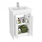 Chatsworth Traditional White 560mm Vanity Sink + 300mm Cupboard Unit In Bathroom Large Image