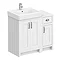 Chatsworth Traditional White 560mm Vanity Sink + 300mm Cupboard Unit