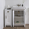 Chatsworth Traditional White 560mm Vanity Sink + 300mm Cupboard Unit