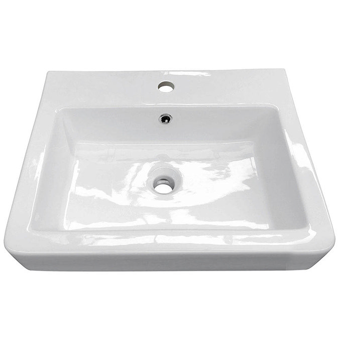 Chatsworth Traditional White 560mm Vanity Sink + 300mm Cupboard Unit Standard Large Image