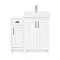Chatsworth Traditional White 560mm Vanity Sink + 300mm Cupboard Unit additional Large Image