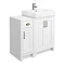 Chatsworth Traditional White 560mm Vanity Sink + 300mm Cupboard Unit Large Image