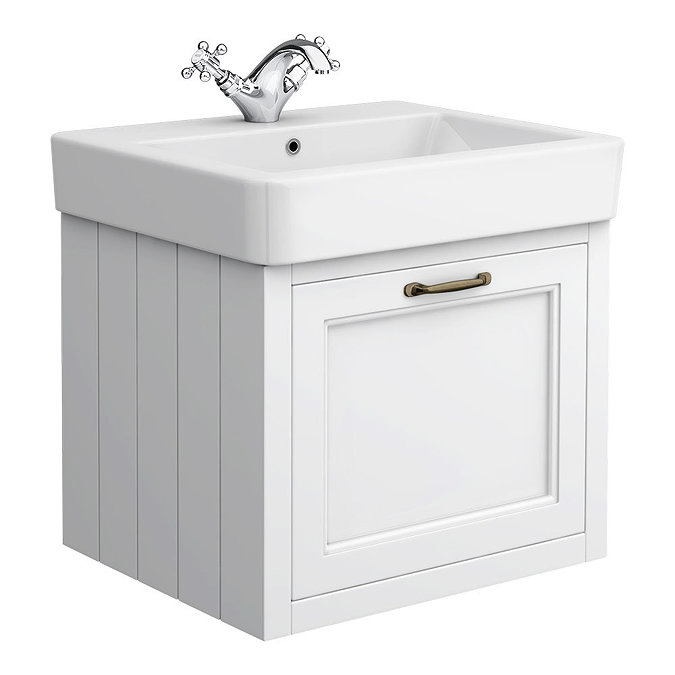 Chatsworth Traditional White 560mm Wall Hung Vanity