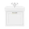 Chatsworth Traditional White 560mm Wall Hung Vanity  In Bathroom Large Image