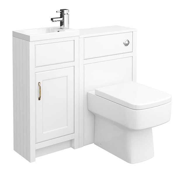 Chatsworth Traditional White Cloakroom Suite Victorian Plumbing