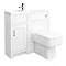 Chatsworth Traditional Cloakroom Vanity Unit Suite - White Large Image