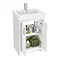Chatsworth Traditional White Double Basin Vanity + Cupboard Combination Unit  Standard Large Image
