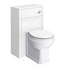 Chatsworth Traditional White Semi-Recessed Vanity Unit + Toilet Package  Feature Large Image