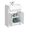 Chatsworth Traditional White Semi-Recessed Vanity Unit + Toilet Package  additional Large Image