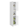 Chatsworth Traditional White Tall Cabinet  Feature Large Image