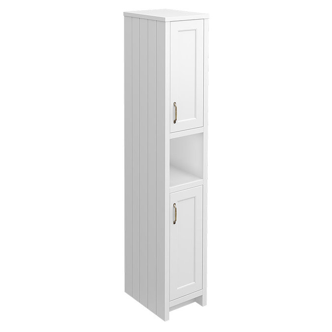 Chatsworth Traditional White Tall Cabinet Large Image