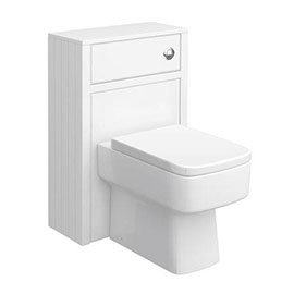 Chatsworth Traditional White Toilet Unit - 500mm Wide Medium Image
