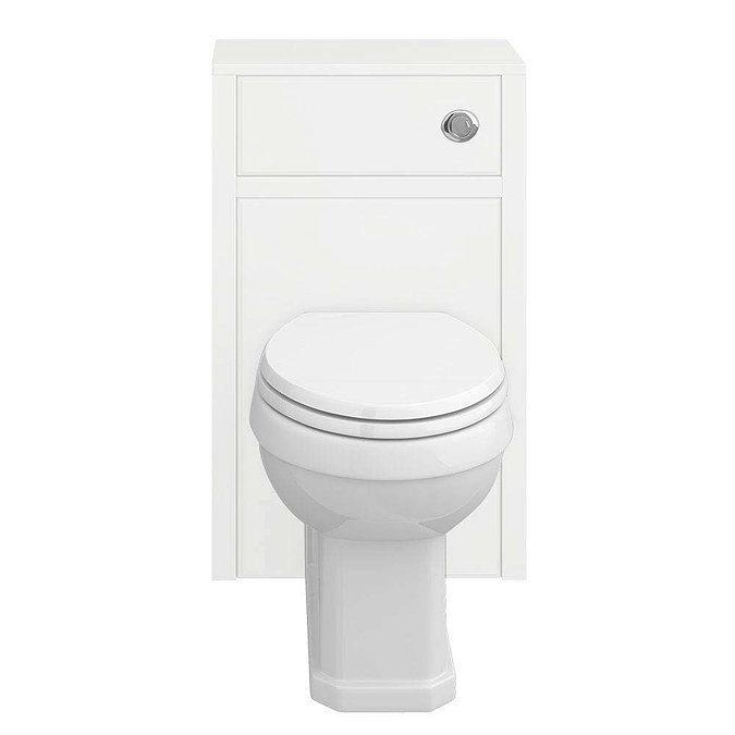 Chatsworth Traditional White Toilet Unit + Pan Feature Large Image