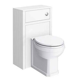 Chatsworth Traditional White Toilet Unit + Pan Medium Image