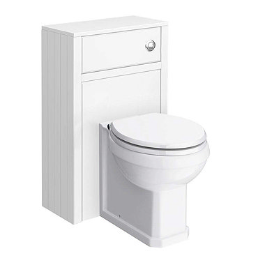 Chatsworth Traditional White Toilet Unit + Pan  Profile Large Image