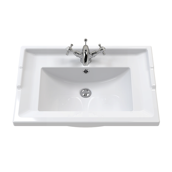Chatsworth Traditional White Vanity 620mm Wide