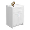 Chatsworth Traditional White Vanity 620mm Wide