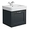 Chatsworth Wall Hung Graphite Vanity with Chrome Handle & Low Level Toilet Standard Large Image