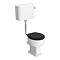 Chatsworth Wall Hung Graphite Vanity with Chrome Handle & Low Level Toilet In Bathroom Large Image