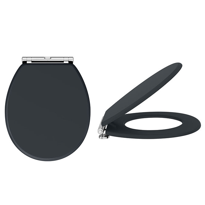 Chatsworth Wall Hung Graphite Vanity with Chrome Handle & Low Level Toilet additional Large Image