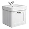 Chatsworth Wall Hung White Vanity with Brass Handle & Low Level Toilet  Standard Large Image