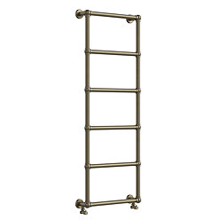 Chatsworth Wall Mounted Towel Rail 1550 x 600mm - Antique Brass
