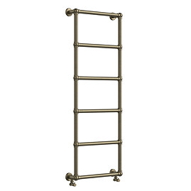 Chatsworth Wall Mounted Towel Rail 1550 x 600mm - Antique Brass