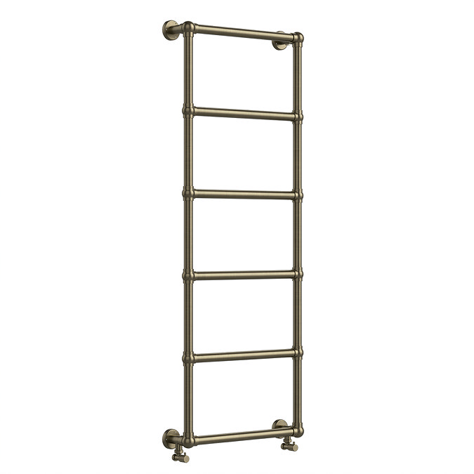 Chatsworth Wall Mounted Towel Rail 1550 x 600mm - Antique Brass