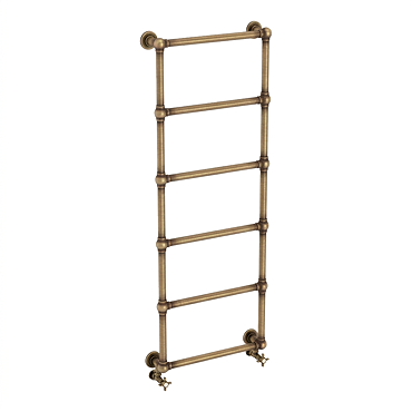 Chatsworth Wall Mounted Towel Rail 1550 x 600mm - Antique Brass