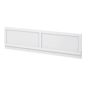 Chatsworth White 1500 Traditional Front Bath Panel Large Image