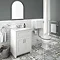 Chatsworth White 610mm Vanity with White Marble Basin Top  additional Large Image