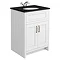 Chatsworth White Black Marble 4-Piece Low Level Bathroom Suite Profile Large Image