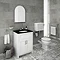 Chatsworth White Black Marble 4-Piece Low Level Bathroom Suite Large Image
