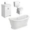 Chatsworth White Close Coupled Roll Top Bathroom Suite  additional Large Image