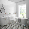 Chatsworth White Close Coupled Roll Top Bathroom Suite Large Image