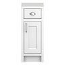Chatsworth White Cupboard Unit 300mm Wide x 435mm Deep with Chrome Handles