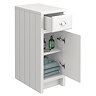 Chatsworth White Cupboard Unit 300mm Wide x 435mm Deep with Chrome Handles