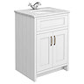 Chatsworth White Marble 4-Piece Low Level Bathroom Suite  Profile Large Image
