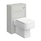 Chatsworth White Marble 810mm Traditional Grey Vanity Unit + Toilet Package  In Bathroom Large Image