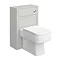 Chatsworth White Marble 810mm Traditional Grey Vanity Unit + Toilet Package In Bathroom Large Image