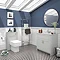 Chatsworth White Marble 810mm Traditional Grey Vanity Unit + Toilet Package Large Image