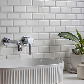 Chatsworth White Mini Metro Mosaic Tile Sheet - 288 x 294mm